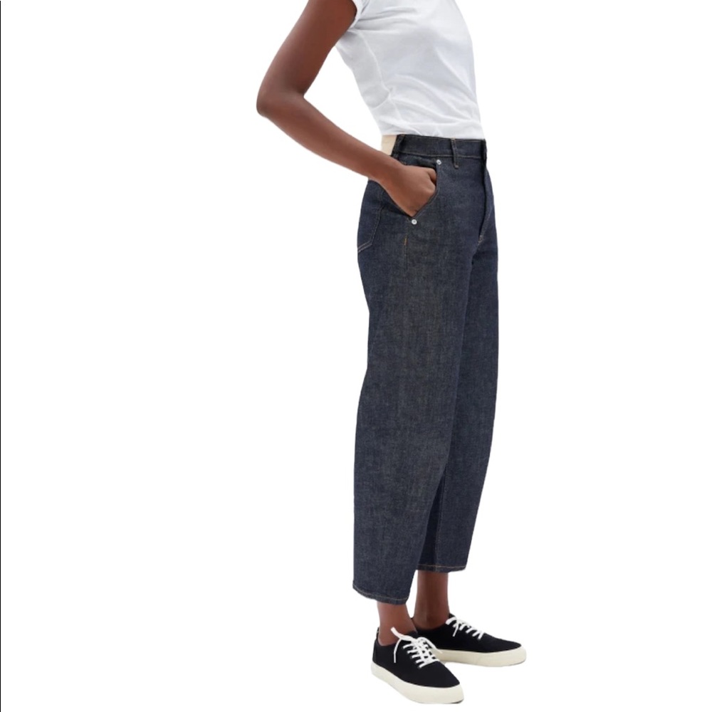 Everlane Dark Indigo Ankle Crop Jeans - Picture 2 of 12